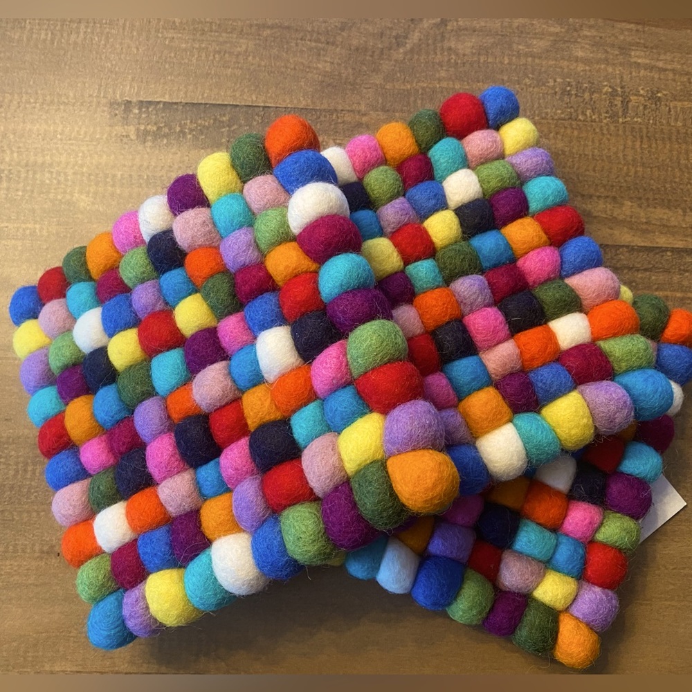 3 Trader Joe’s Wool Felted Trivets